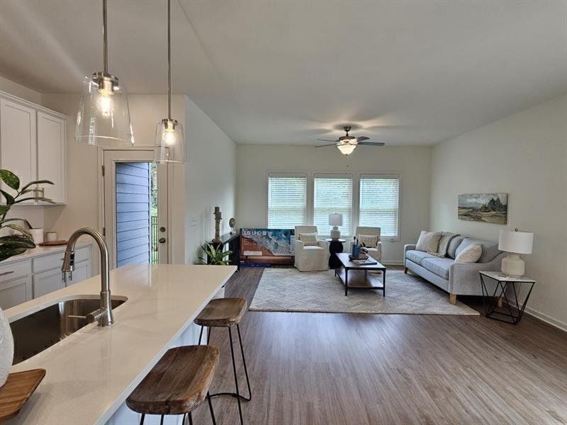 Furnished interior view inside a new home in , Dawsonville (Image 12).