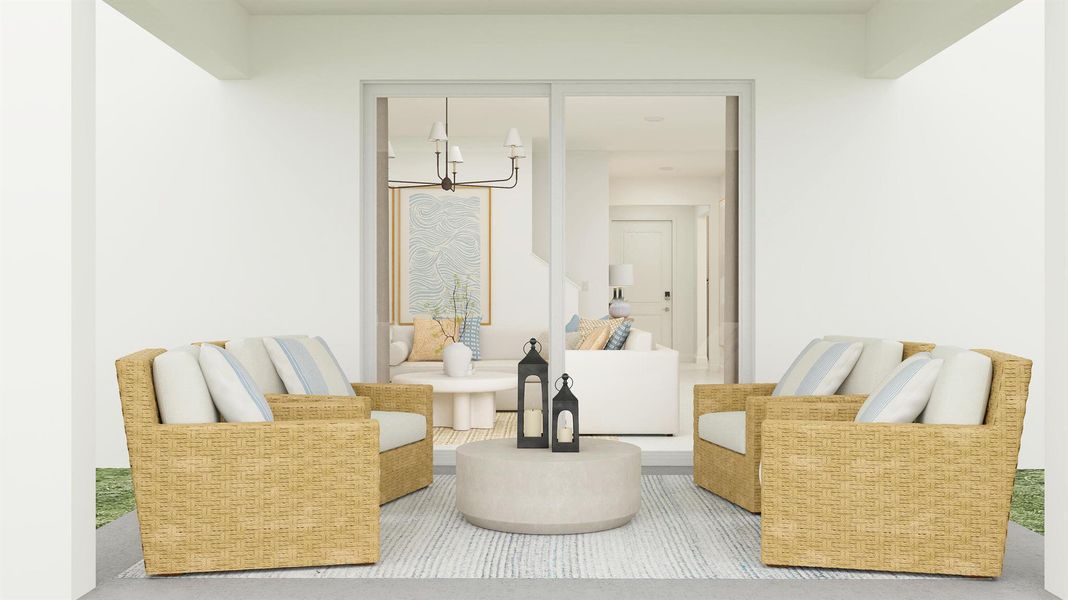 Furnished interior view inside a new home in Estates of Boynton Waters, Boynton Beach (Image 13).