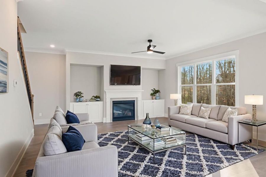 Furnished interior view inside a new home in Arden on Lanier, Cumming (Image 8).