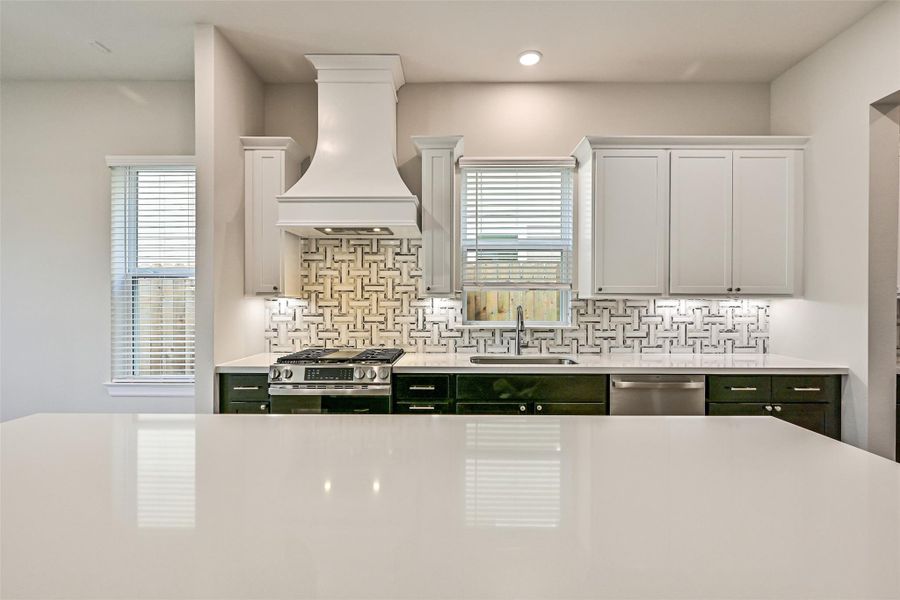 Furnished interior view inside a new home in Pearland Old Townsite, Pearland (Image 15).