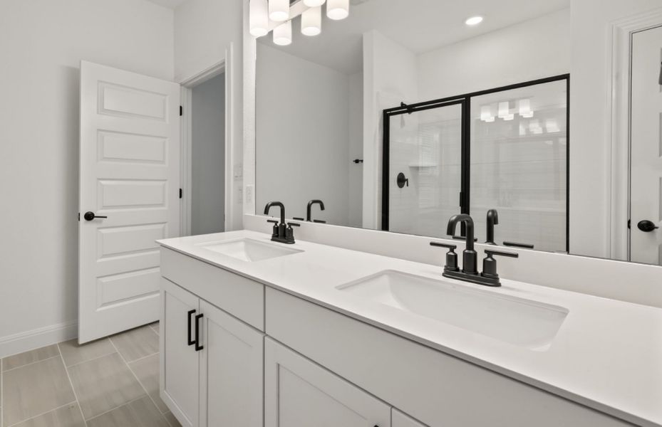 Representative furnished interior of a home built from the Burnet by Pulte Homes in Crosswinds, Kyle (Image 6).