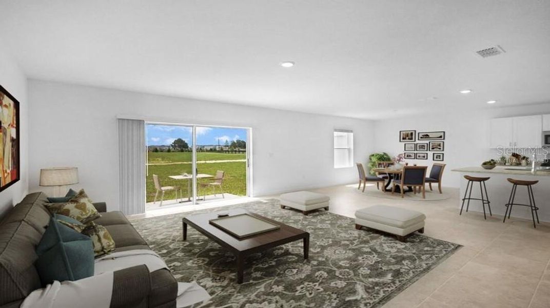 Furnished interior view inside a new home in Waterstone, Groveland (Image 5). Furnished interior view inside a new home in Waterstone, Groveland (Image 5).