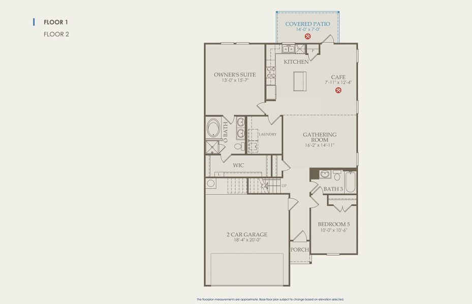 Enloe Floor Plan, Quick Move-In Home, Floor 1