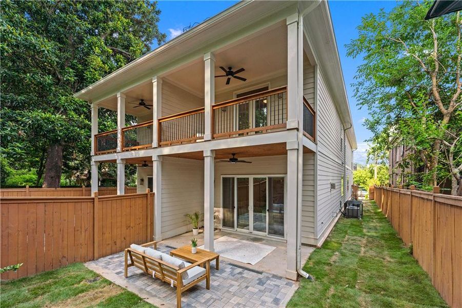 Exterior details and patio area of a home in , Atlanta (Image 26).