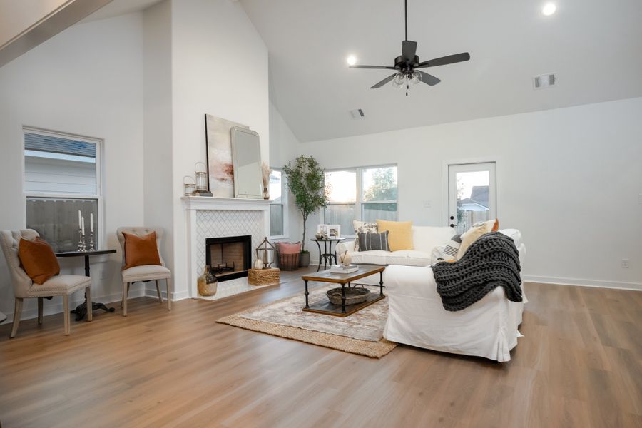 Representative furnished interior of a home built from the The Rose by Avonley Homes in Pinemont, Bryan (Image 6).