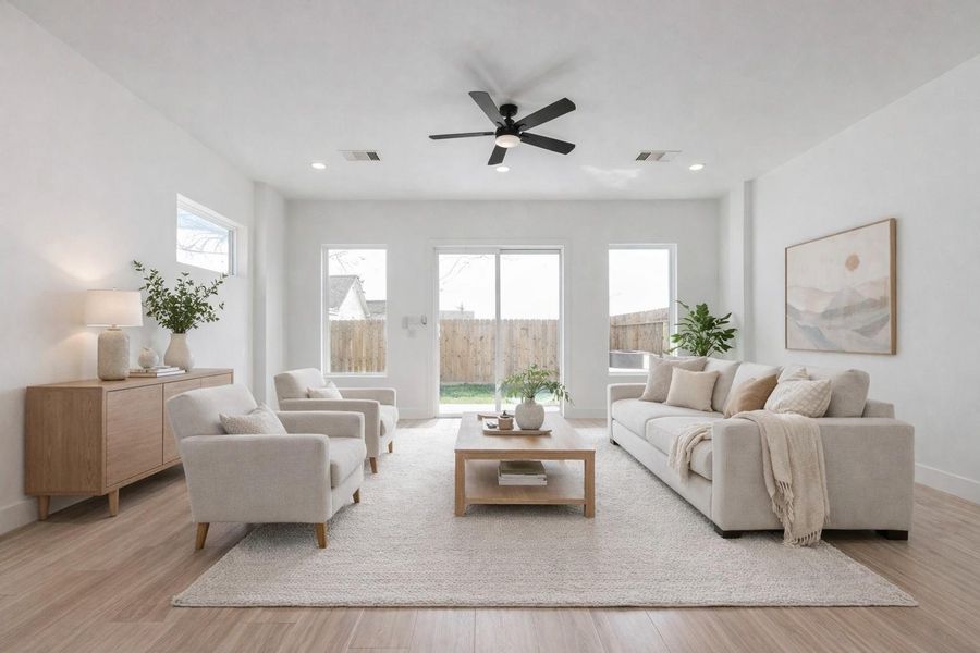 Furnished interior view inside a new home in , Houston (Image 5).