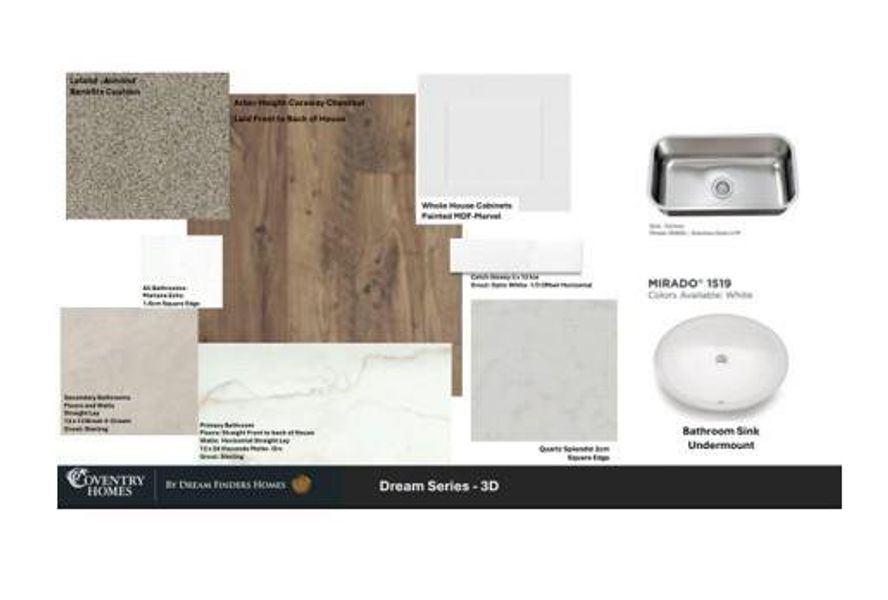 Sample of building materials used in homes in Laurel Landing, Alvin (Image 4).