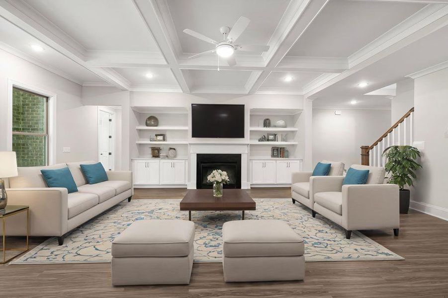 Furnished interior view inside a new home in , Cumming (Image 5).