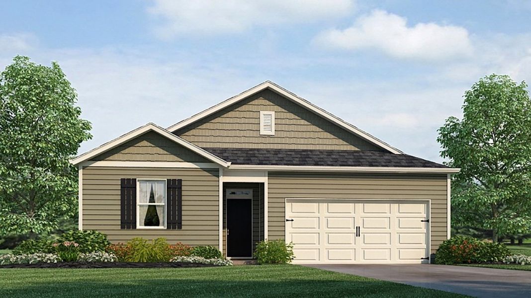 Representative exterior photo of a completed home built from the KERRY by D.R. Horton in Northberry, Rome, GA (Image 1).