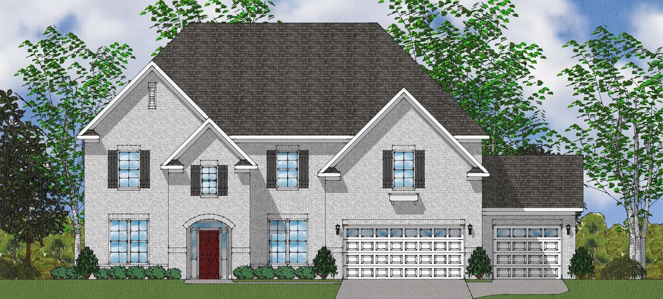 Representative exterior photo of a completed home built from the McKenna II - Elite Collection by Mungo Homes in Suter Estates, Easley, SC (Image 2).