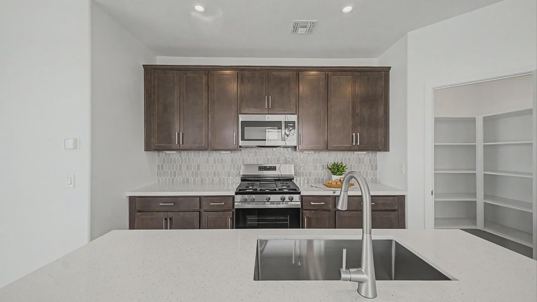 Furnished interior view inside a new home in Teravalis, Buckeye (Image 7). Furnished interior view inside a new home in Teravalis, Buckeye (Image 7).