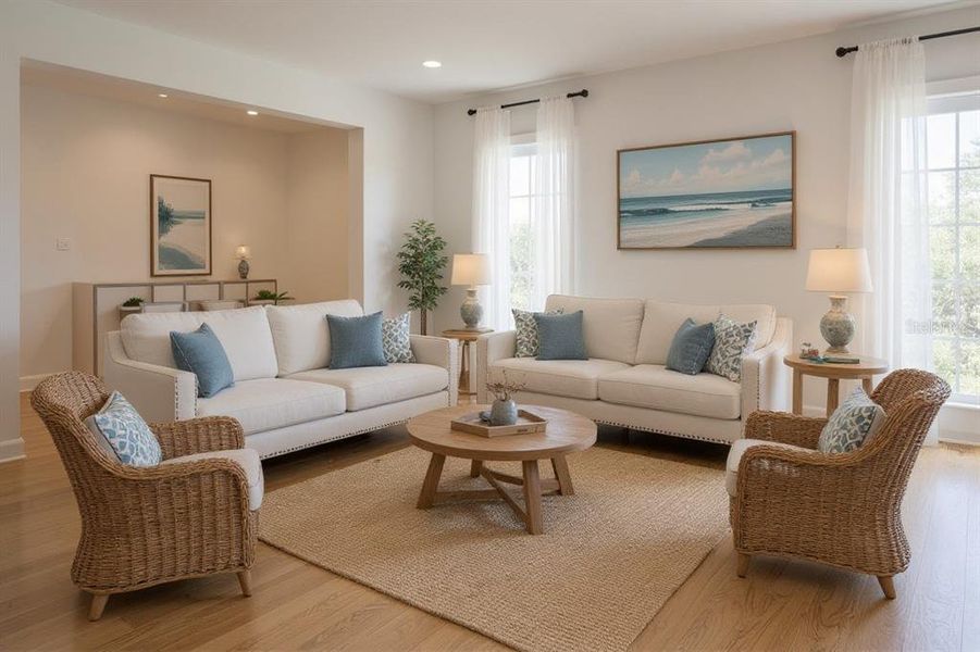 Furnished interior view inside a new home in , Sarasota (Image 6).