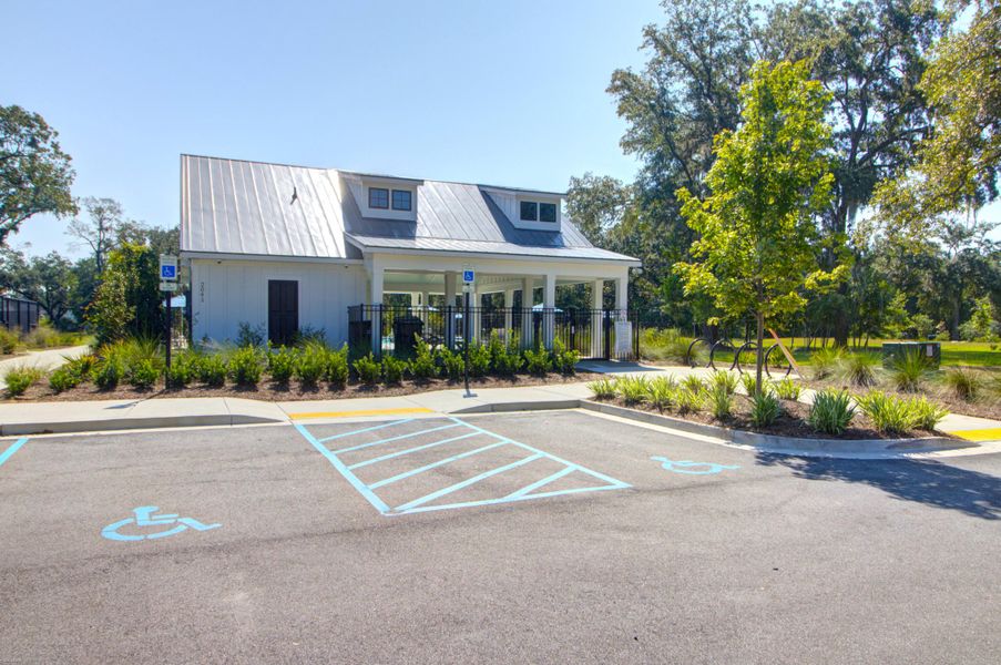 Front exterior of a new home in Sea Island Preserve, Johns Island, SC, highlighting curb appeal (Image 18).