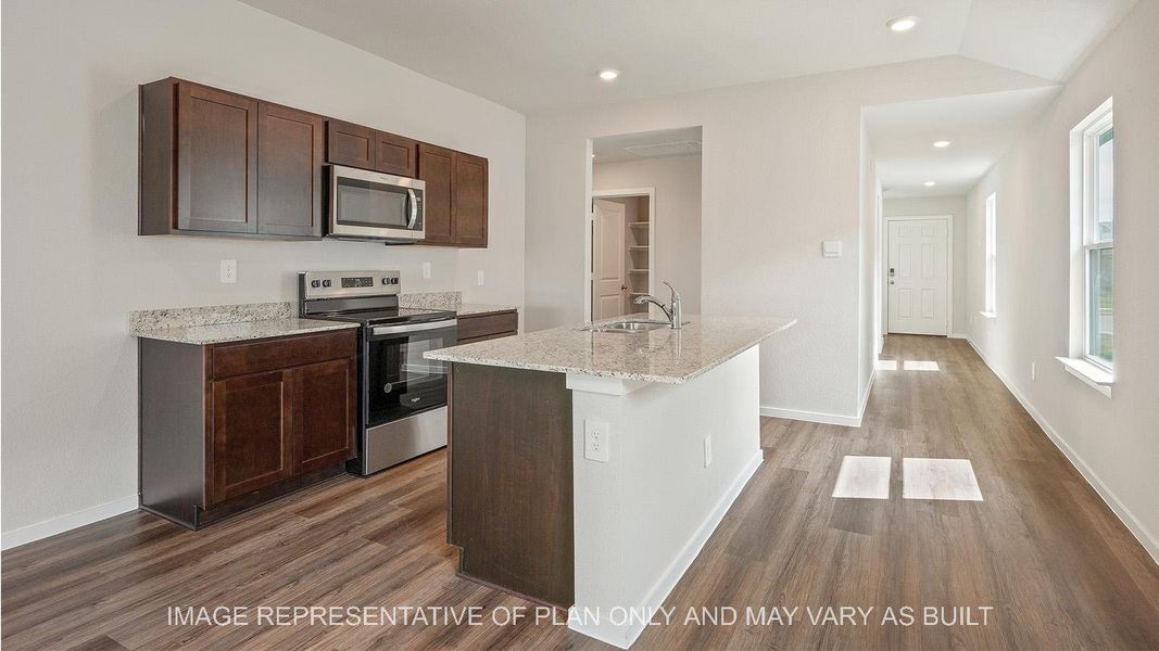 Furnished interior view inside a new home in Midtown Reserve, College Station (Image 3).