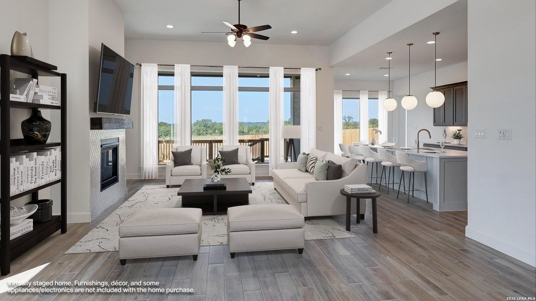 Furnished interior view inside a new home in Ladera, San Antonio (Image 8).
