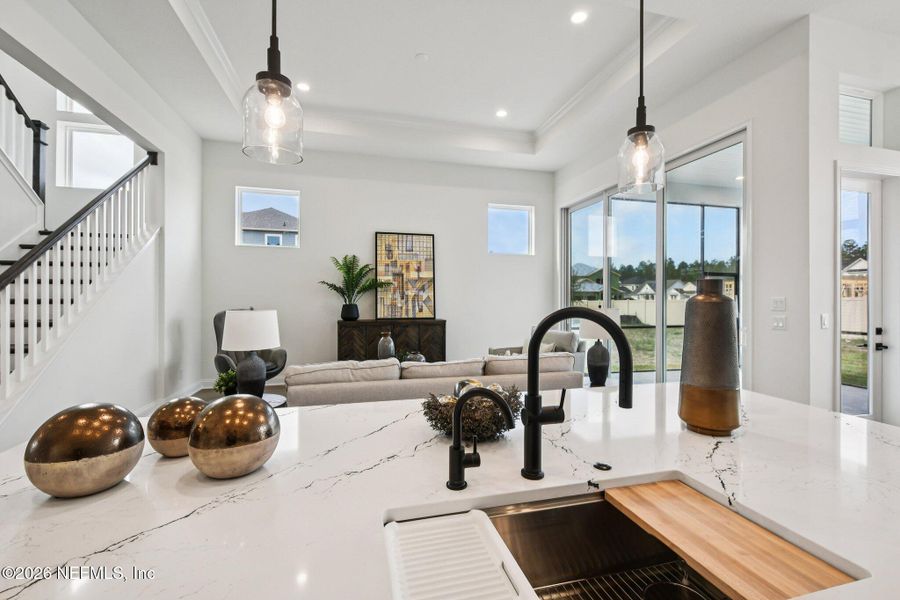 Furnished interior view inside a new home in Nocatee, Ponte Vedra (Image 48).