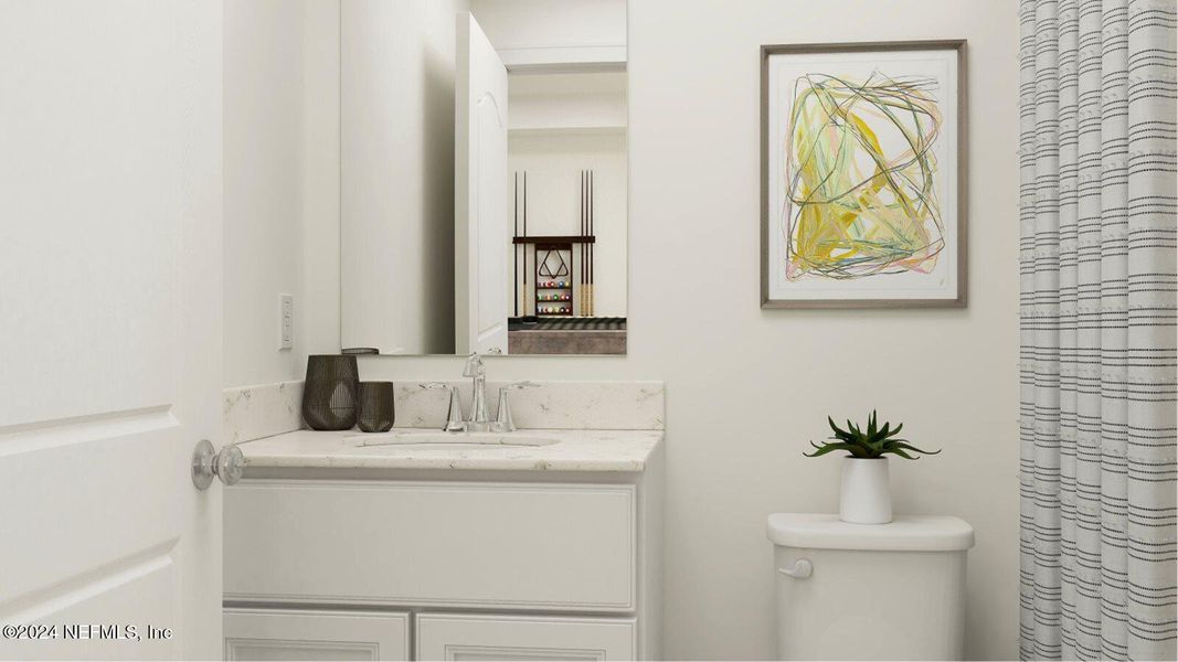 Furnished interior view inside a new home in Silver Falls Single Family at SilverLeaf, St. Augustine (Image 8).