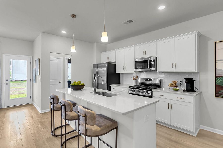 Furnished interior view inside a new home in , Summerville (Image 11).