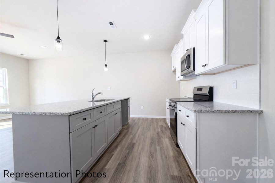 Furnished interior view inside a new home in , Charlotte (Image 7). Furnished interior view inside a new home in , Charlotte (Image 7).