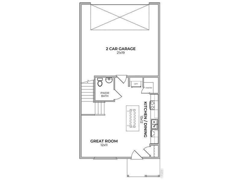 2D floor plan layout of this home in Liberty Draw, Evans, CO (Image 3).