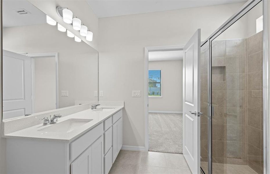 Furnished interior view inside a new home in The Strand at Cedar Grove, North Port (Image 6).