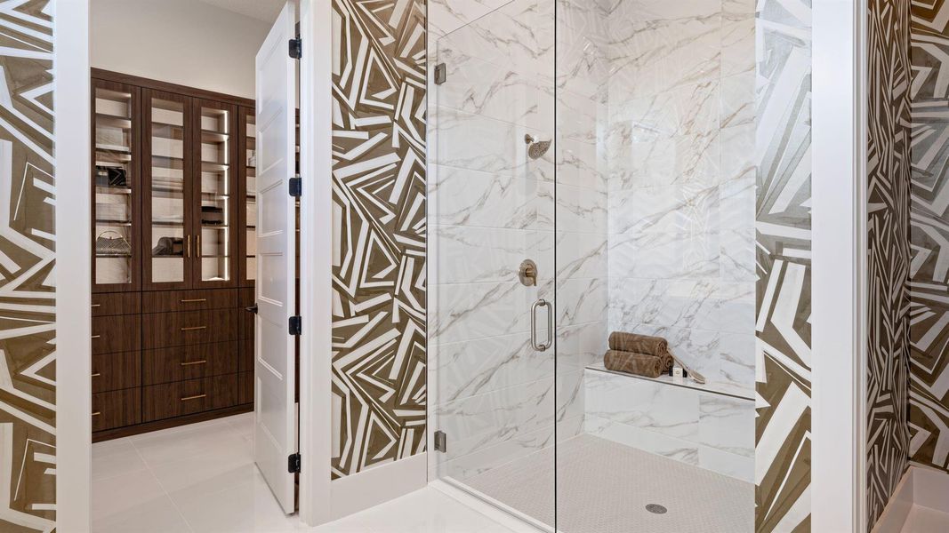 Furnished interior view inside a new home in L'Ambiance at Avenir, Palm Beach Gardens (Image 5). Furnished interior view inside a new home in L'Ambiance at Avenir, Palm Beach Gardens (Image 5).