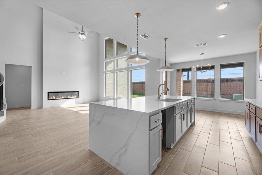 Furnished interior view inside a new home in Elyson, Katy (Image 5).