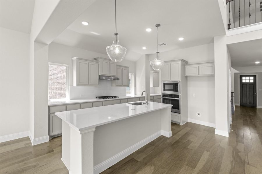 Furnished interior view inside a new home in Creekview Meadows, Pilot Point (Image 6).