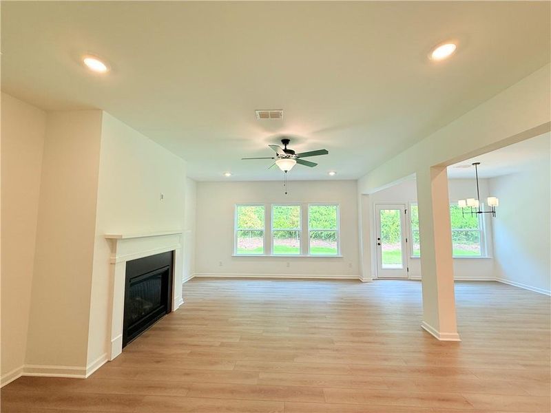 Spacious, unfurnished interior of a new home in Creekside, Dawsonville (Image 21). Spacious, unfurnished interior of a new home in Creekside, Dawsonville (Image 21).