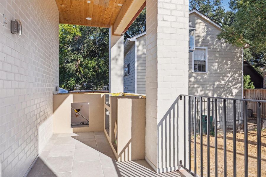 Summer kitchen appliances to be installed in the next few weeks.