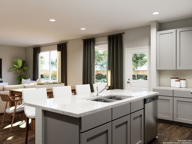 Furnished interior view inside a new home in Cinco Lakes, San Antonio (Image 12).