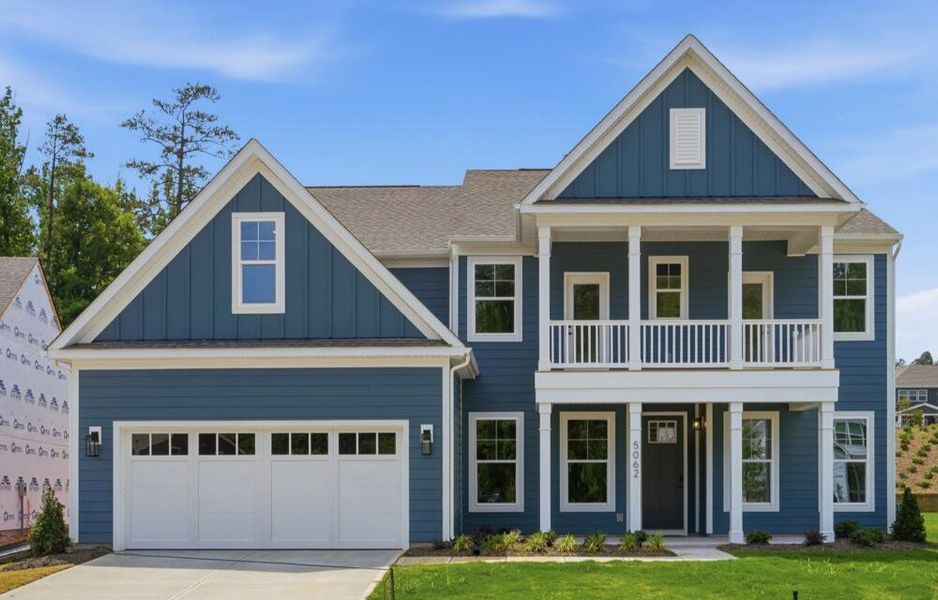 Front exterior of a new home in Rone Creek, Waxhaw, NC, highlighting curb appeal (Image 2).