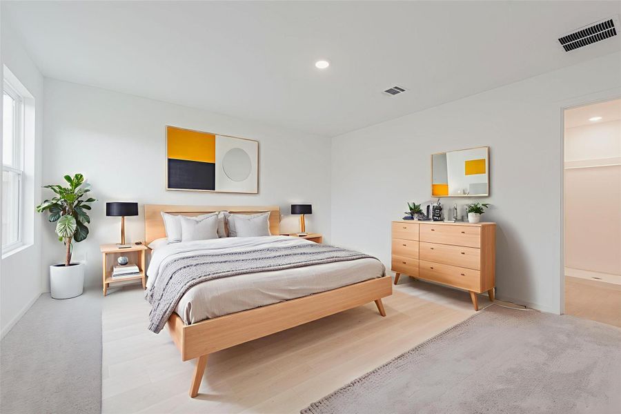 Furnished interior view inside a new home in Pinewood at Grand Texas: Colonial & Cottage Collections, New Caney (Image 4).