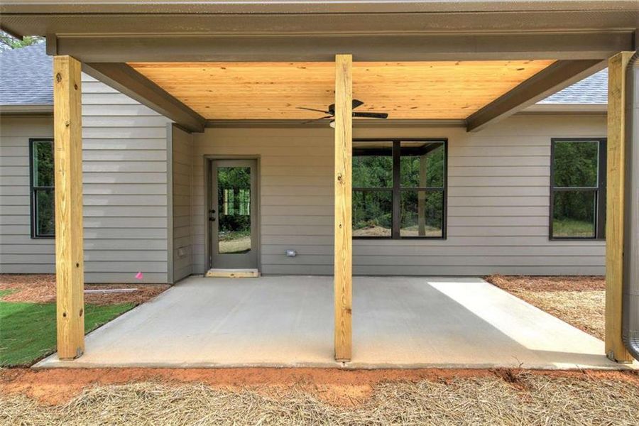 Exterior details and patio area of a home in , Rockmart (Image 4). Exterior details and patio area of a home in , Rockmart (Image 4).