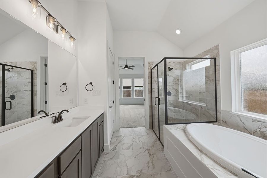 Furnished interior view inside a new home in Tavolo Park, Fort Worth (Image 12).