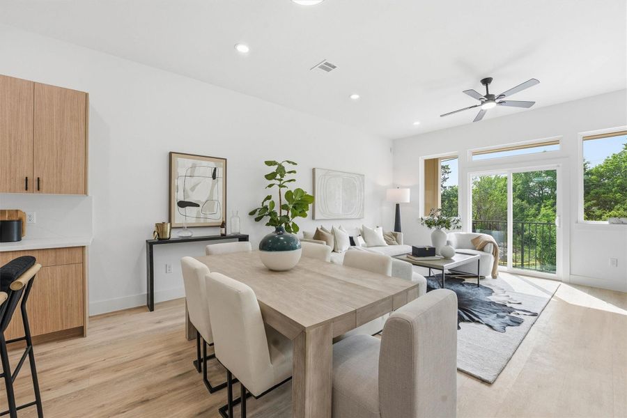 Furnished interior view inside a new home in , Houston (Image 8).