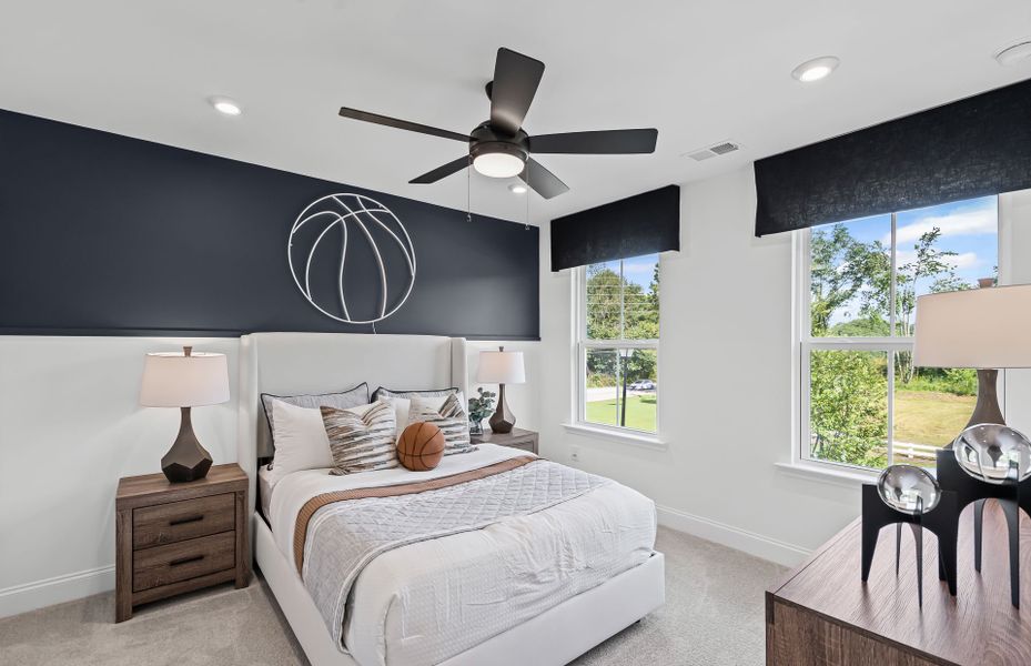 Furnished interior view inside a new home in Reunion, Flowery Branch (Image 7).