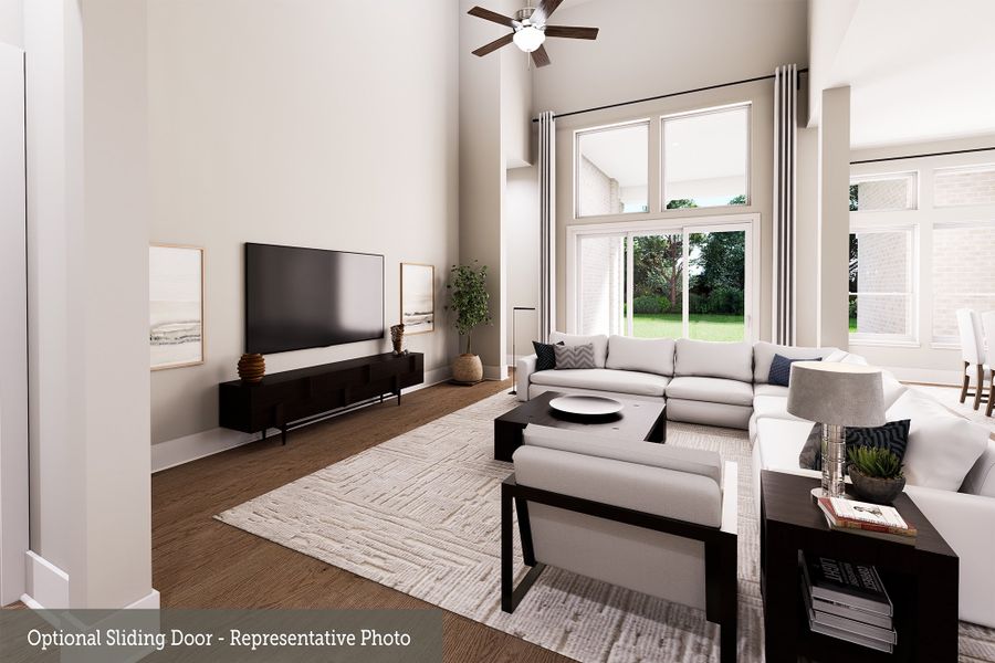 The Cosgrove - Family Room - Optional Sliding Door The Cosgrove - Family Room - Optional Sliding Door
