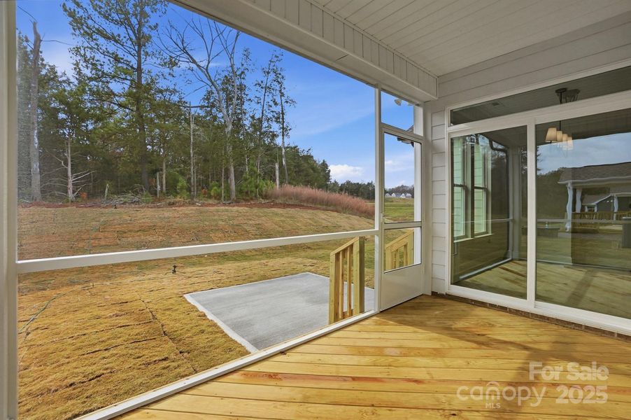 Screened in porch