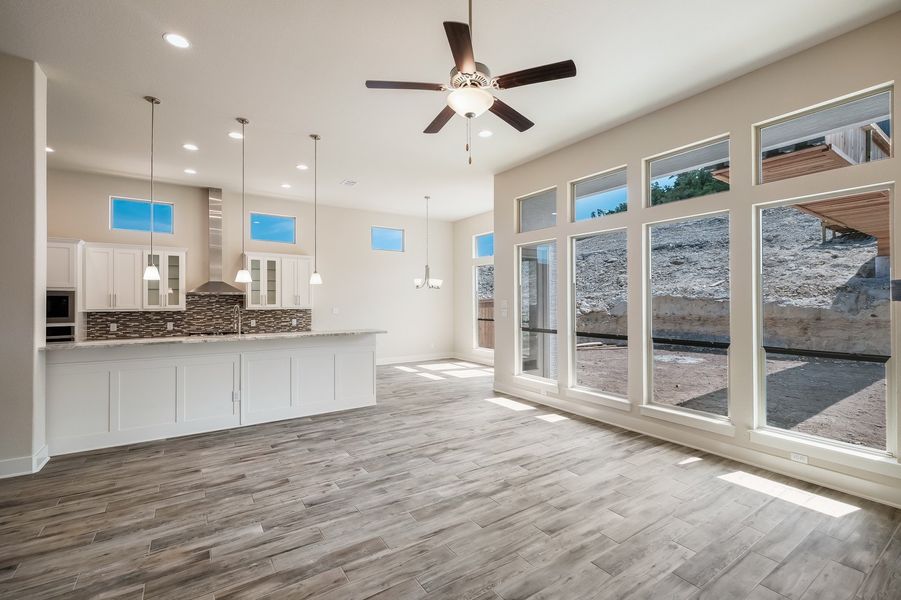 Representative unfurnished interior of a home built from the The Addison by Whitestone Custom Homes in Johnson Ranch, Bulverde (Image 42).