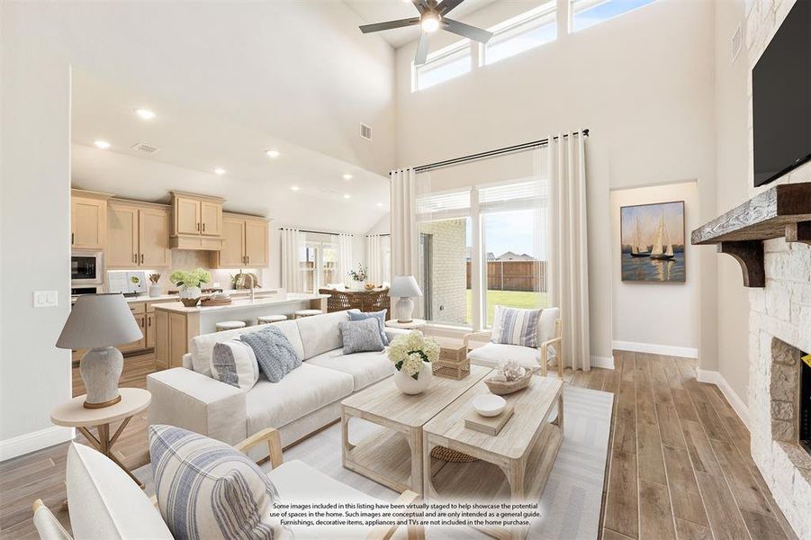 Furnished interior view inside a new home in Devonshire Classic 50-55, Forney (Image 7). Furnished interior view inside a new home in Devonshire Classic 50-55, Forney (Image 7).