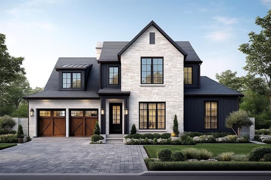 Front exterior of a new home in , Winter Park, FL, highlighting curb appeal (Image 1). Front exterior of a new home in , Winter Park, FL, highlighting curb appeal (Image 1).