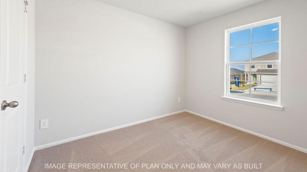 Representative unfurnished interior of a home built from the Easton by D.R. Horton in Wilkins Valley, Brenham (Image 15).