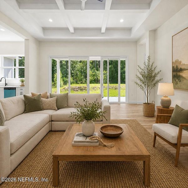 Furnished interior view inside a new home in , Yulee (Image 31).