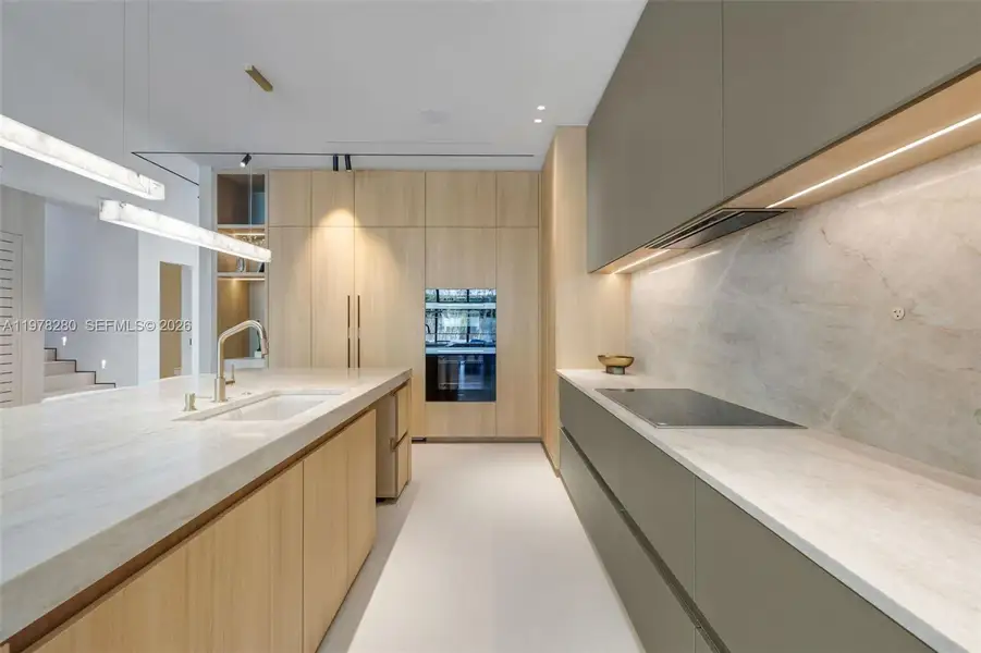 Furnished interior view inside a new home in , Miami (Image 9).