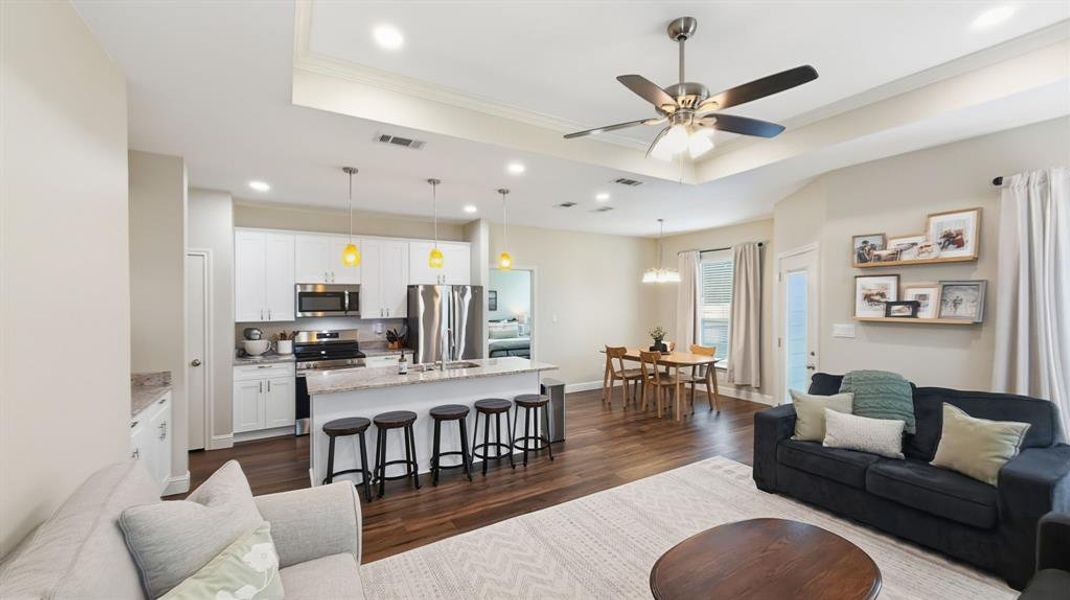 Furnished interior view inside a new home in , Granbury (Image 14). Furnished interior view inside a new home in , Granbury (Image 14).