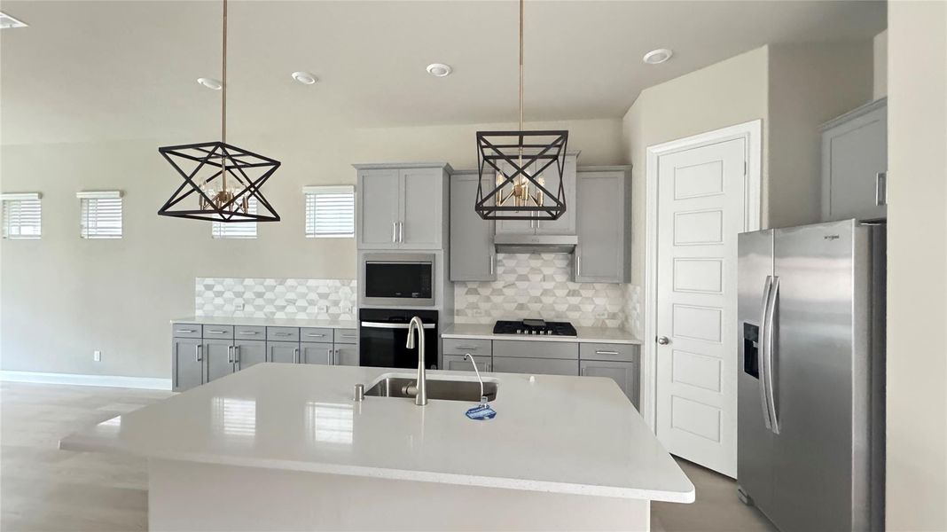 Furnished interior view inside a new home in Dunvale Village - Patio Home Collection, Houston (Image 6). Furnished interior view inside a new home in Dunvale Village - Patio Home Collection, Houston (Image 6).