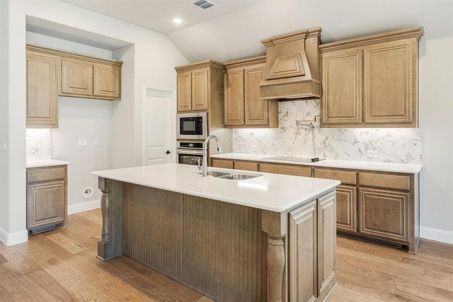 Furnished interior view inside a new home in Sunrise at Garden Valley 60-79, Waxahachie (Image 6). Furnished interior view inside a new home in Sunrise at Garden Valley 60-79, Waxahachie (Image 6).