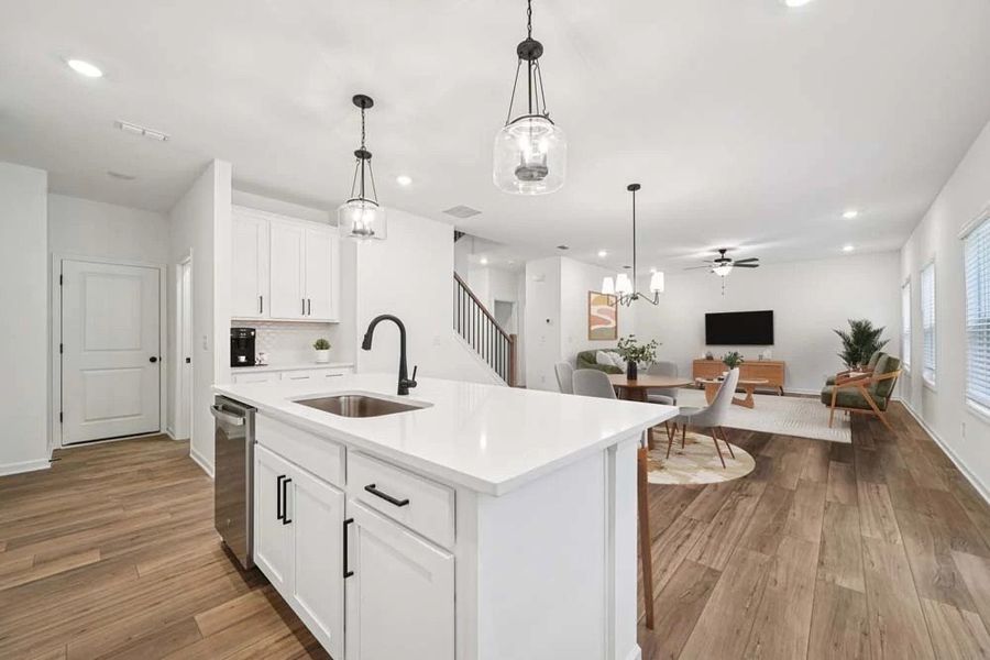 Sample Photo: Virtually Staged Family Room