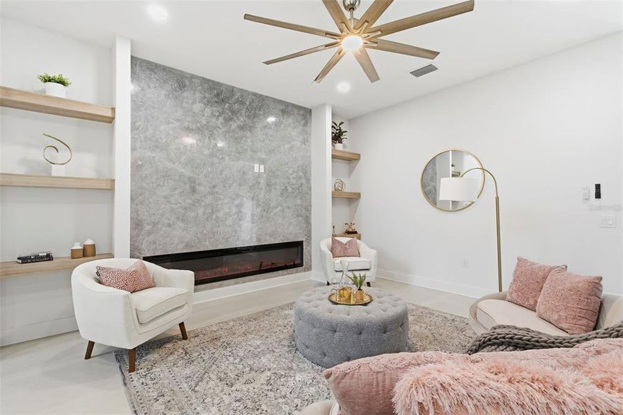 Furnished interior view inside a new home in , Safety Harbor (Image 54).